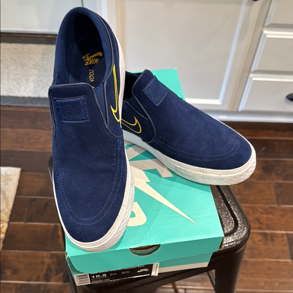 Nike Zoom Stefan Janoski Slip sneakers, Blue Void color, size 10.5